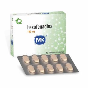 Fexofenadina 180 Mg X 10 Tabl