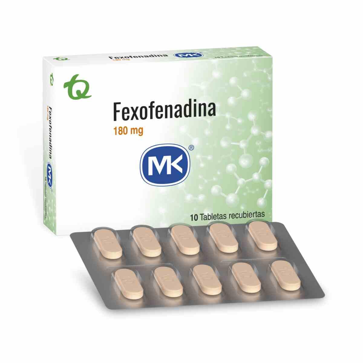 Fexofenadina 180 Mg X 10 Tabl