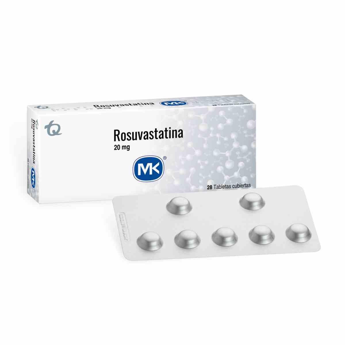 Rosuvastatina 20 Mg X 28 Tabl