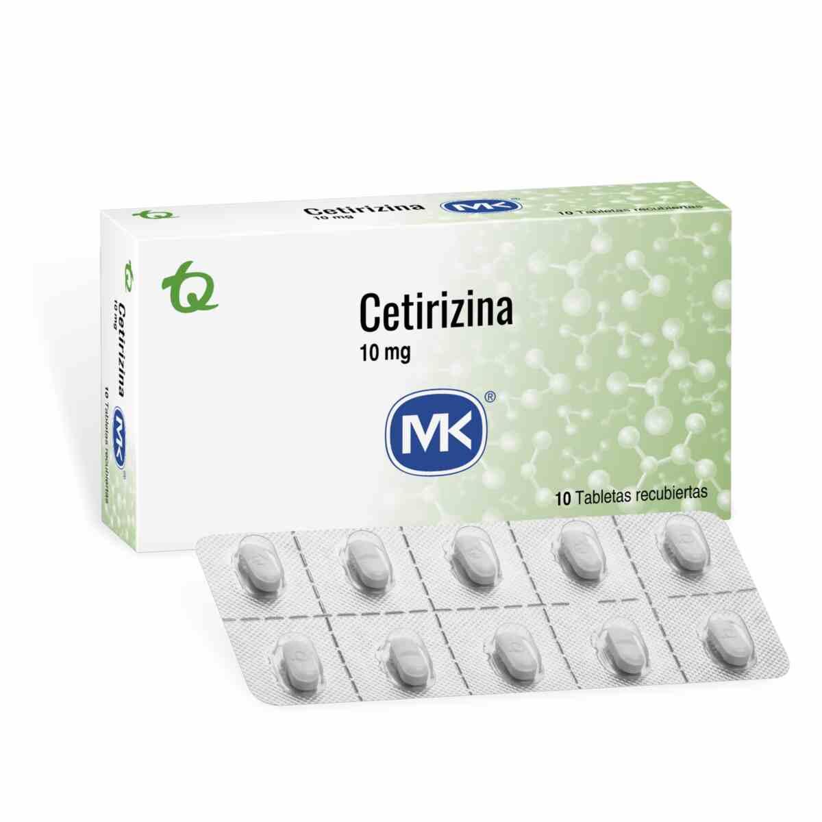 Cetirizina 10 Mg X 10 Tabl