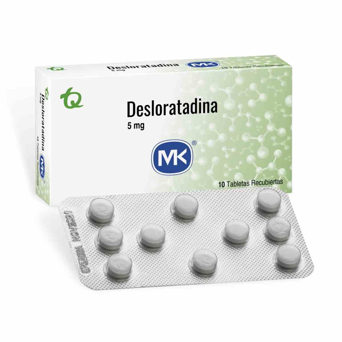 Desloratadina 5 Mg X 10 Tabl