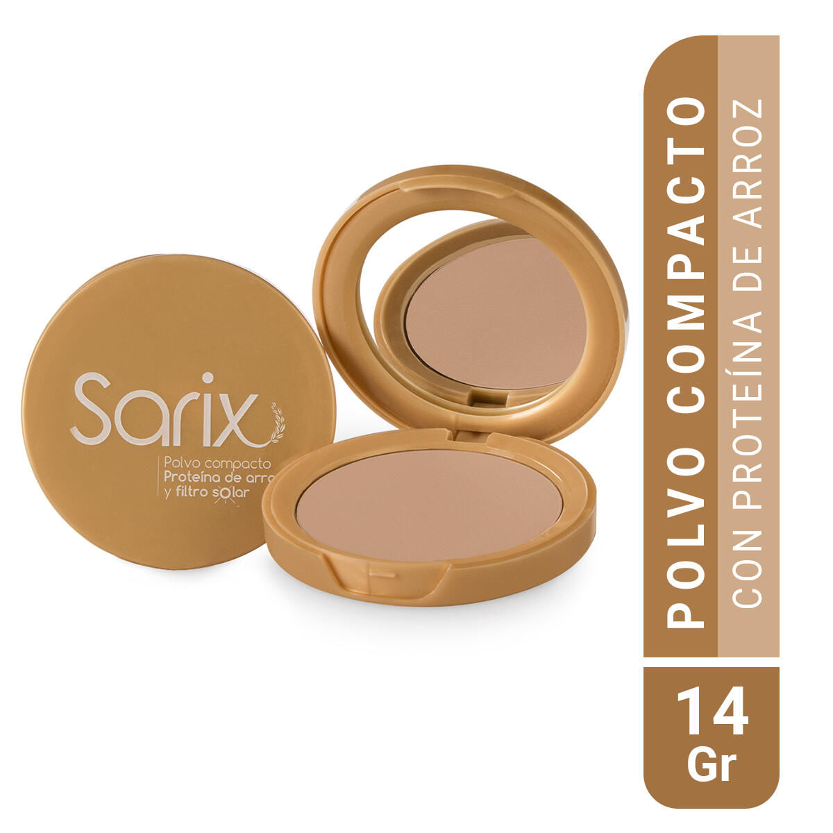 Polvo Compacto Sarix N 6 Con Proteina De Arroz X 14 Gr
