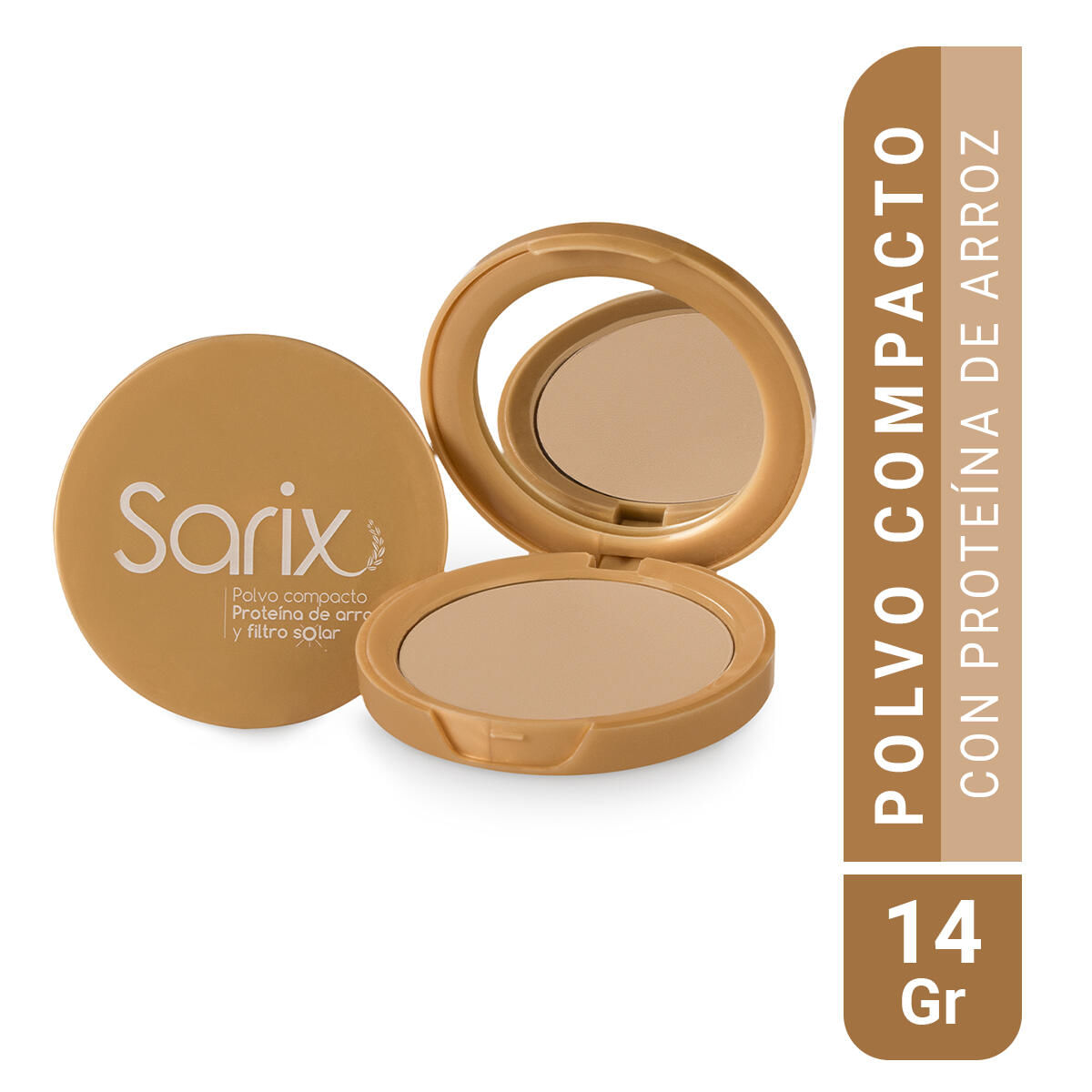Polvo Compacto Sarix N 1 Con Proteina De Arroz X 14 Gr