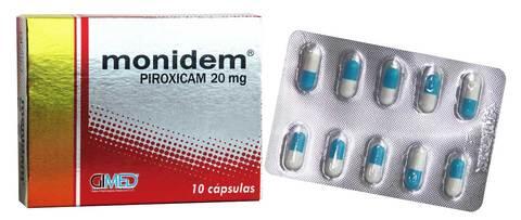 Monidem Piroxicam 20 Mg X 10 Cap