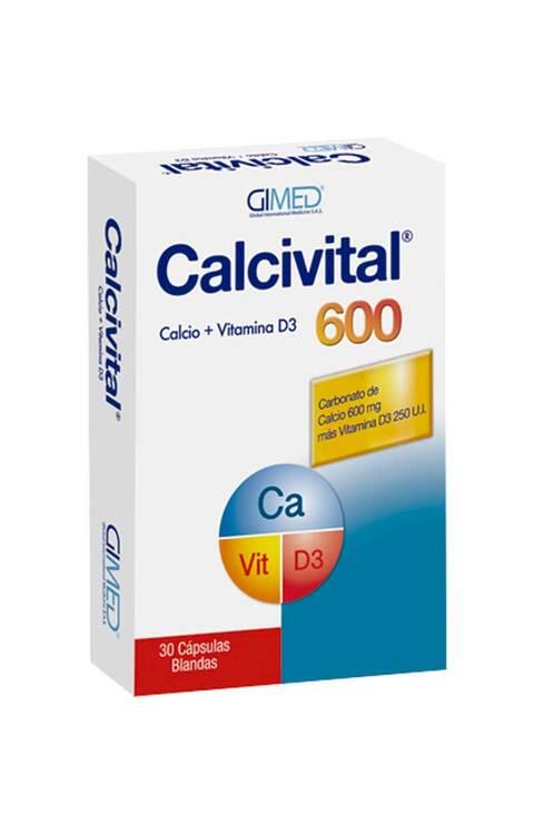 Calcivital Calcio/zinc/vitamina D3 X 30 Cap