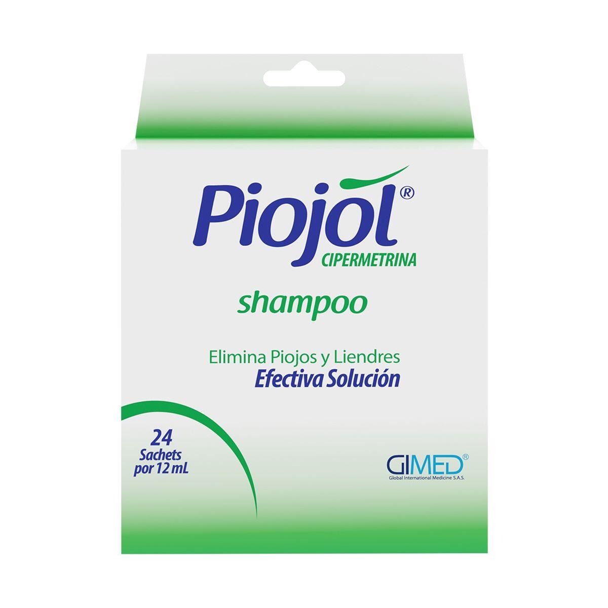 Piojol Cipermetrina 0.20% Shampoo X 24 Sobres