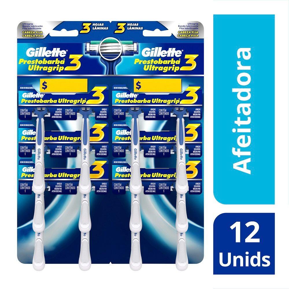 Maquina Afeitar Gillette Prestobarba 3 Ultragrip X 1 Und
