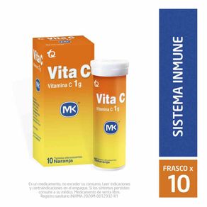 Vita C Naranja X 10 Tabletas Efervescentes