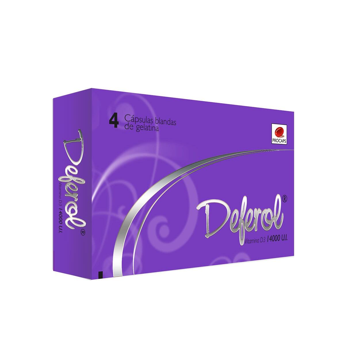 Deferol Vitamina D3 14000 U.i X 4 Cap