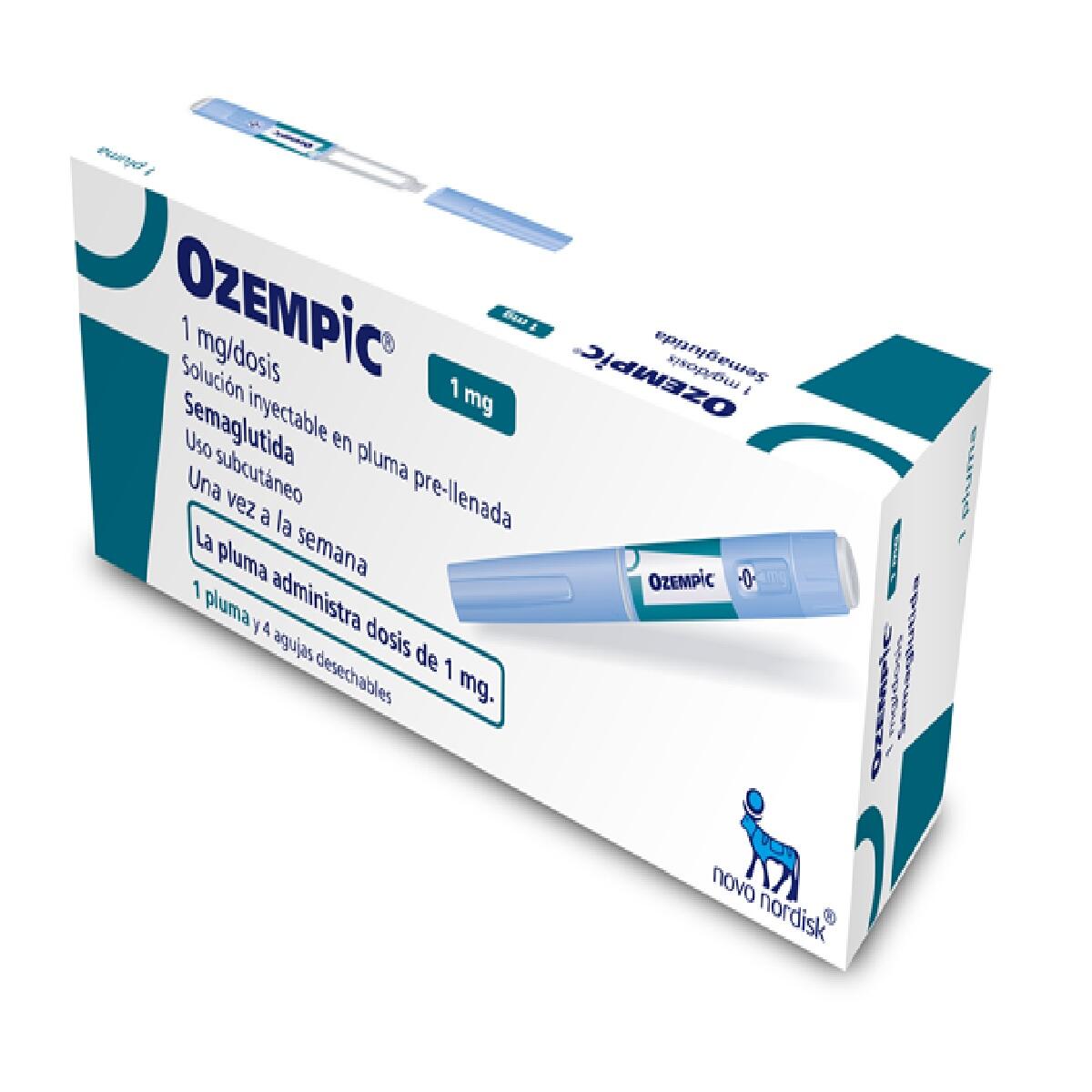 Ozempic Semaglutida 1 Mg/dosis X 1 Pluma Prellenada X 3 Ml