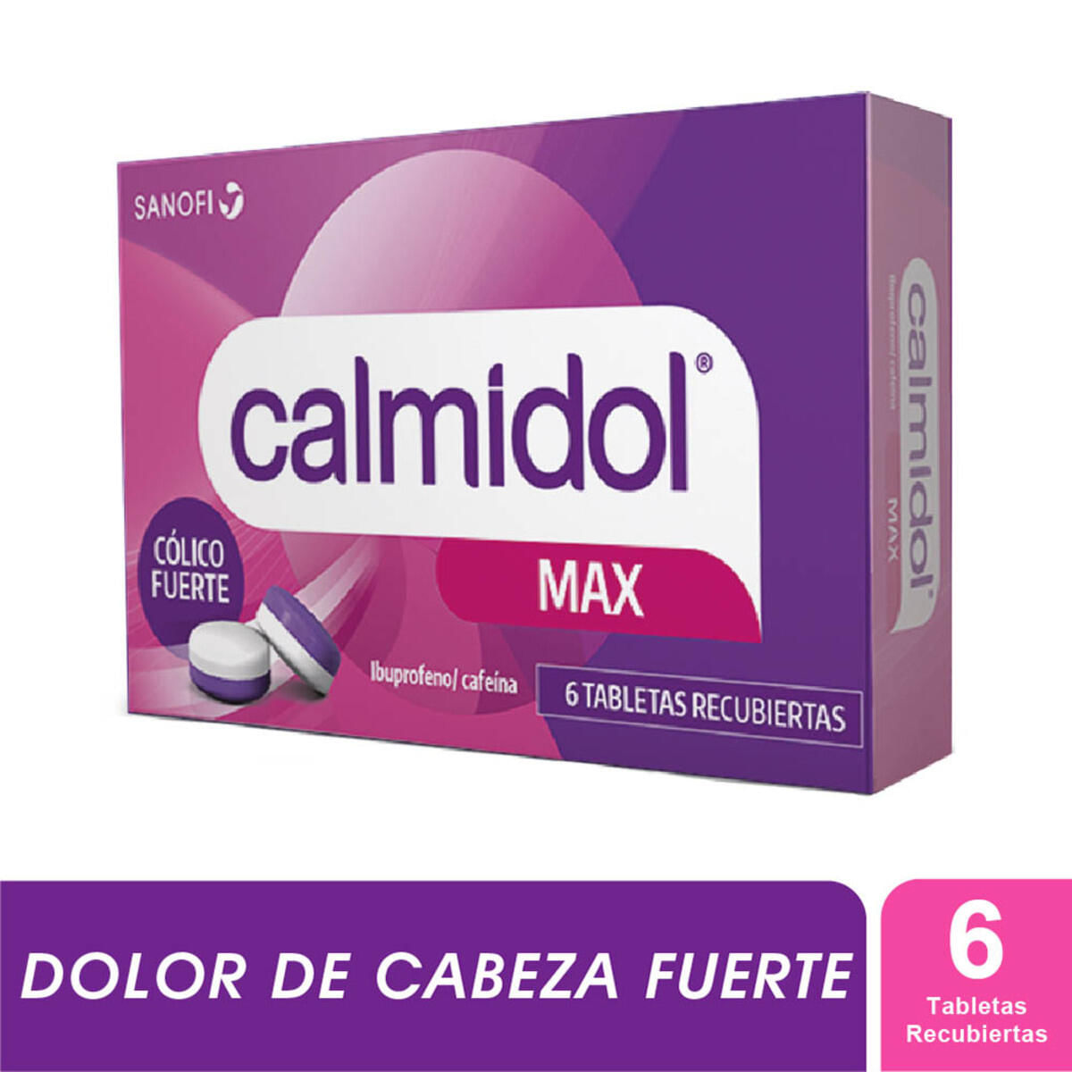 Calmidol Max Ibuprofeno/cafeina 400/65 Mg X 6 Tabl