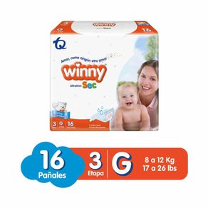Panal Winny Ultratrim Sec Talla G/3 X 16 Und