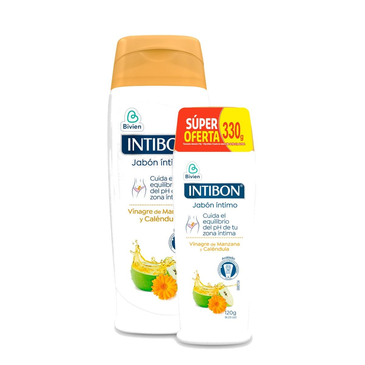 Jabon Intimo Intibon Vinagre De Manzana Calendula Mujer X 210 Gr + X 120 Ml Precio Especial
