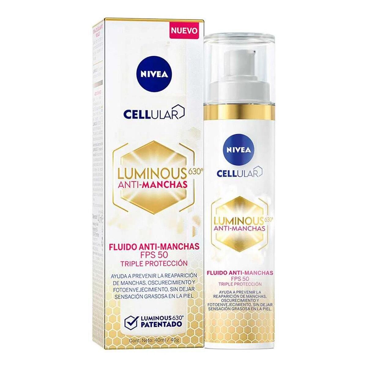 Crema Nivea Cellular Luminous Anti Manchas Spf 50 X 40 Ml