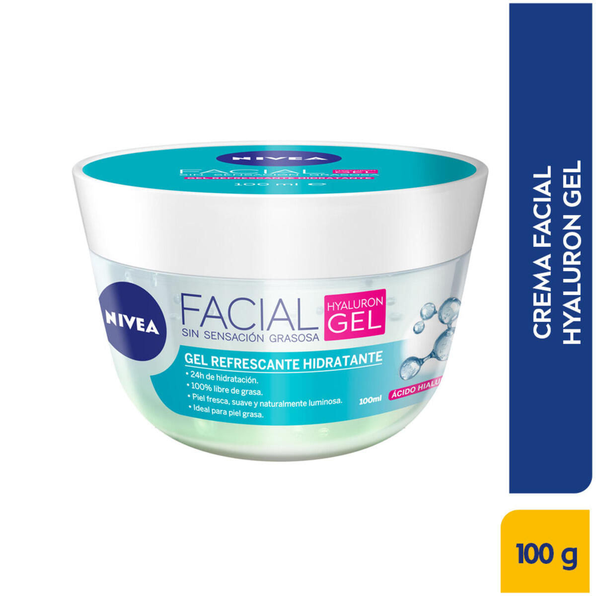 Crema Facial Nivea Gel Refrescante Hidratante X 100 Ml