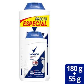 Talco Rexona Efficient X 180 Gr Gratis Talco Rexona X 55 Gr