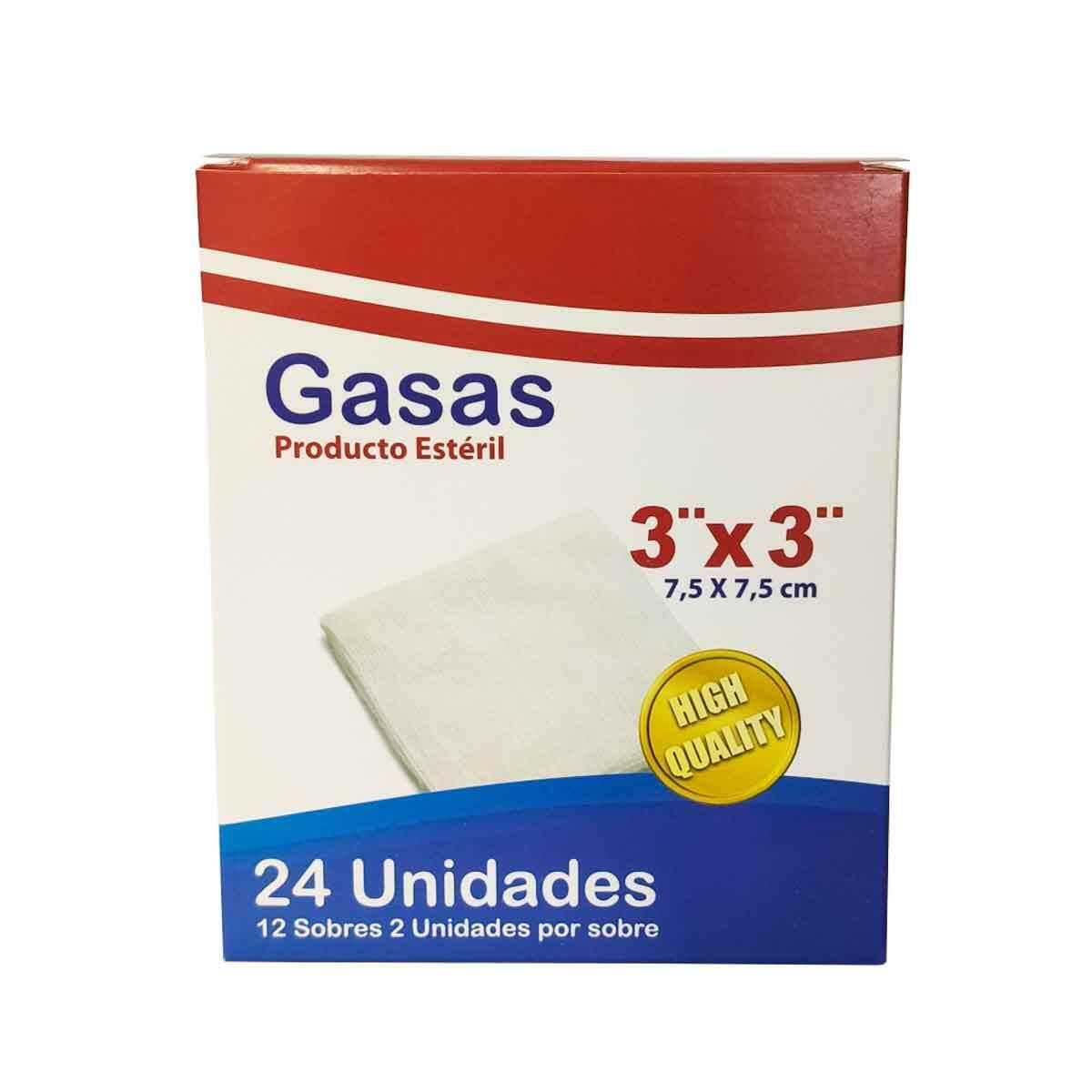 Gasa Esteril 75 X 75 Cm X 12 Sobres X 2 Und Cu