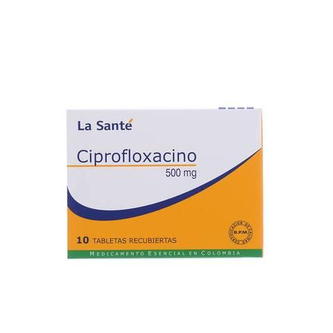 Ciprofloxacino 500 Mg X 10 Tabl
