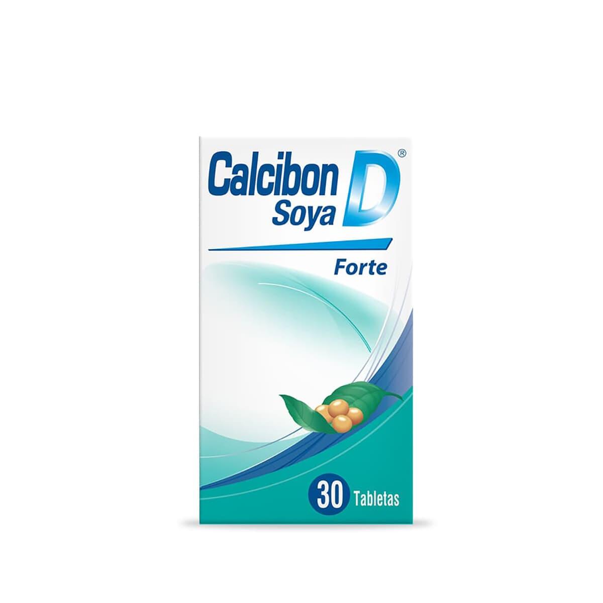 Calcibon D Soya Forte Calcio/vitamina D/magnesio/soya 200mg/400ui/50mg/50mg X 30 Tab