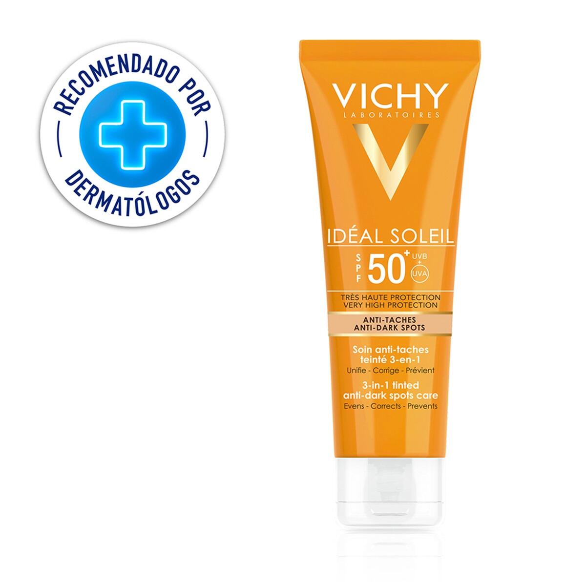 Protector Solar Vichy Capital Soleil Antimanchas 3 En 1 Spf 50+ X 50 Ml