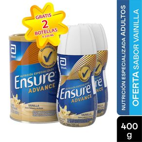 Ensure Advance Polvo Vainilla X 400 Gr Gratis 2 Ensure Advance X 220 Ml