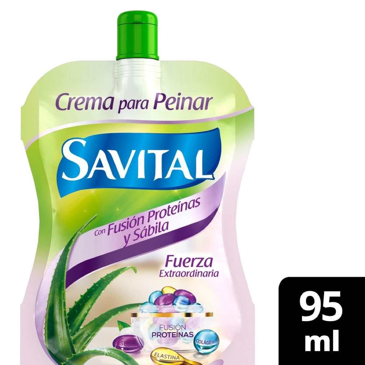 Crema Peinar Savital Fusion Proteinas Y Sabila Doypack X 95 Ml