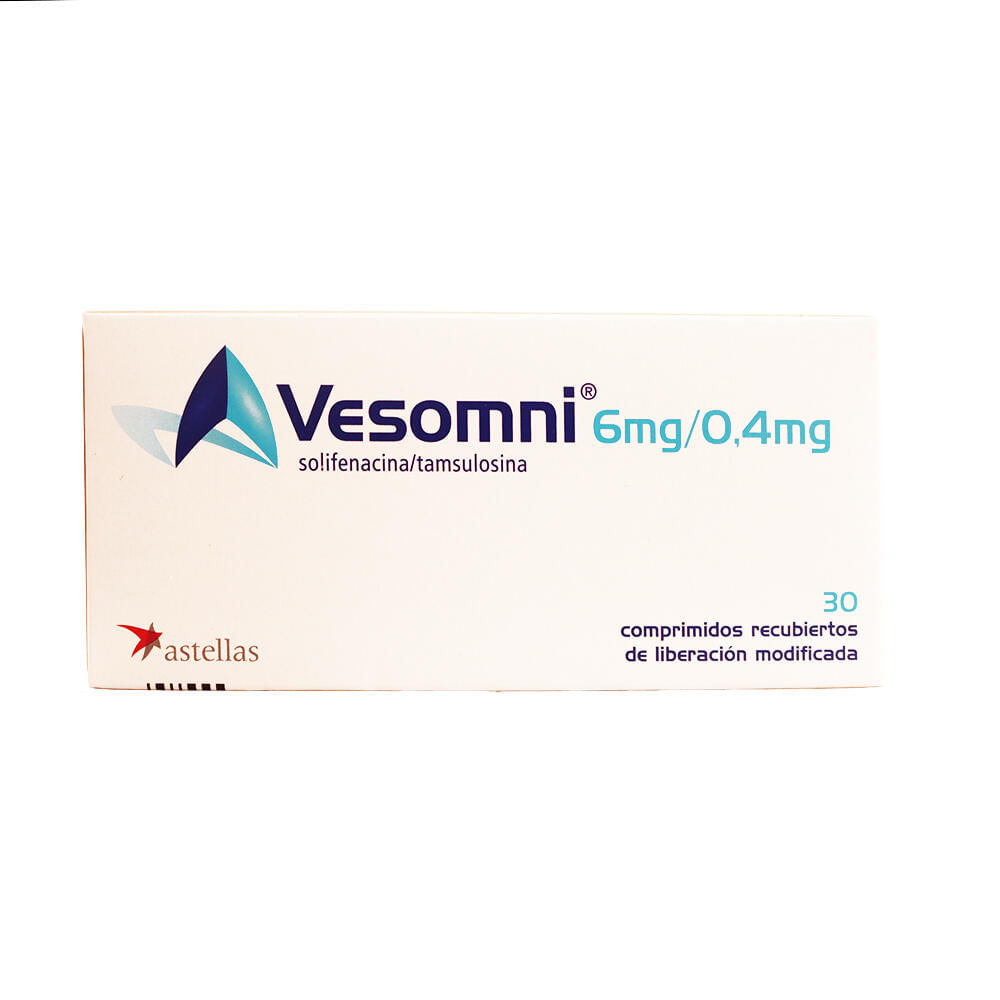 Vesomni Solifenacina/tamsulosina 6/0.4 Mg X 30 Tabl