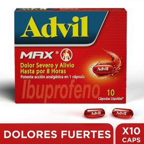 Advil Max Ibuprofeno 400 Mg X 10 Cap