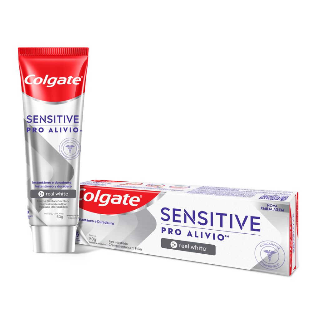 Crema Dental Colgate Sensitive Pro-alivio Real White X 50 Gr