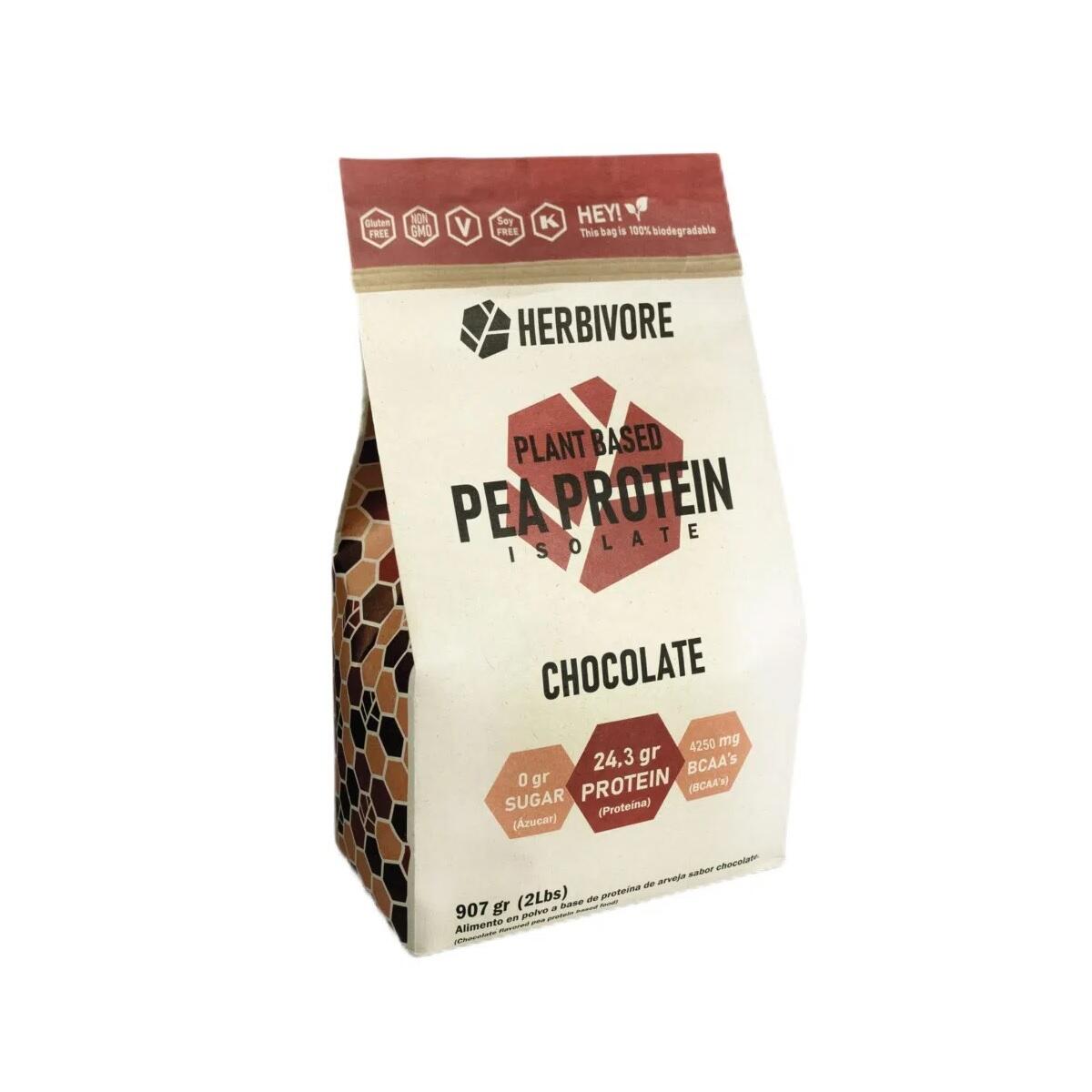 Proteina Pea Protein Herbivore Chocolate X 907 Gr