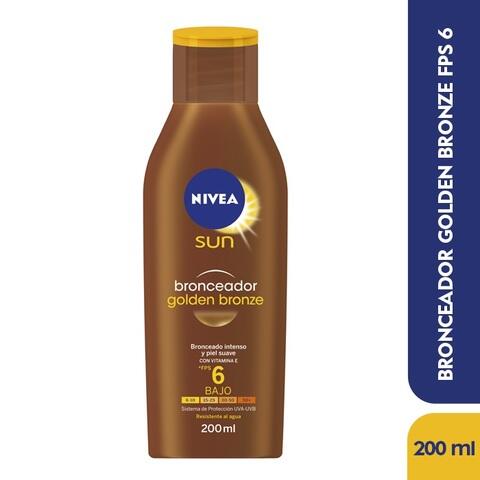 Bronceador Nivea Sun Golden Bronze Spf 6 X 200 Ml