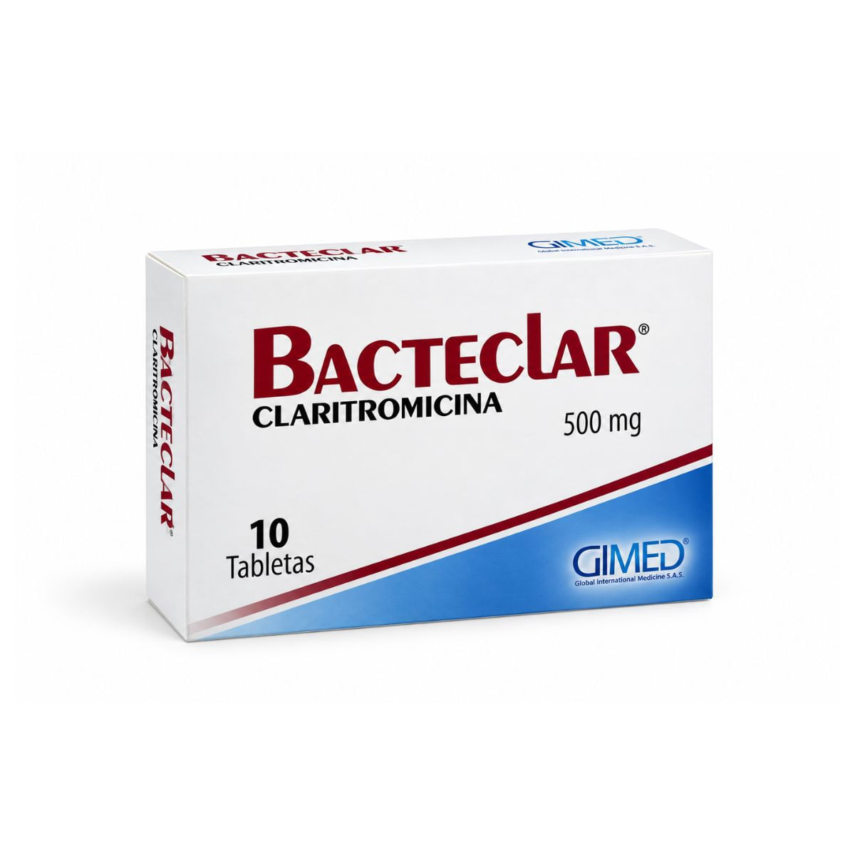 Bacteclar Claritromicina 500 Mg X 10 Tabl