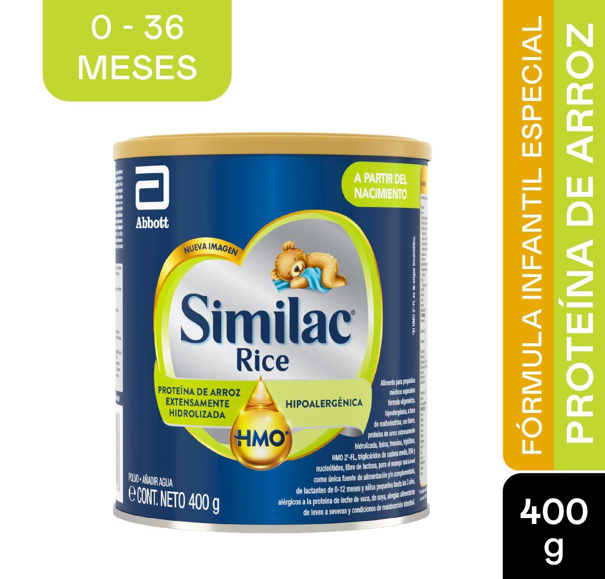 Formula Infantil Similac Rice 0-12 Meses X 400 Gr