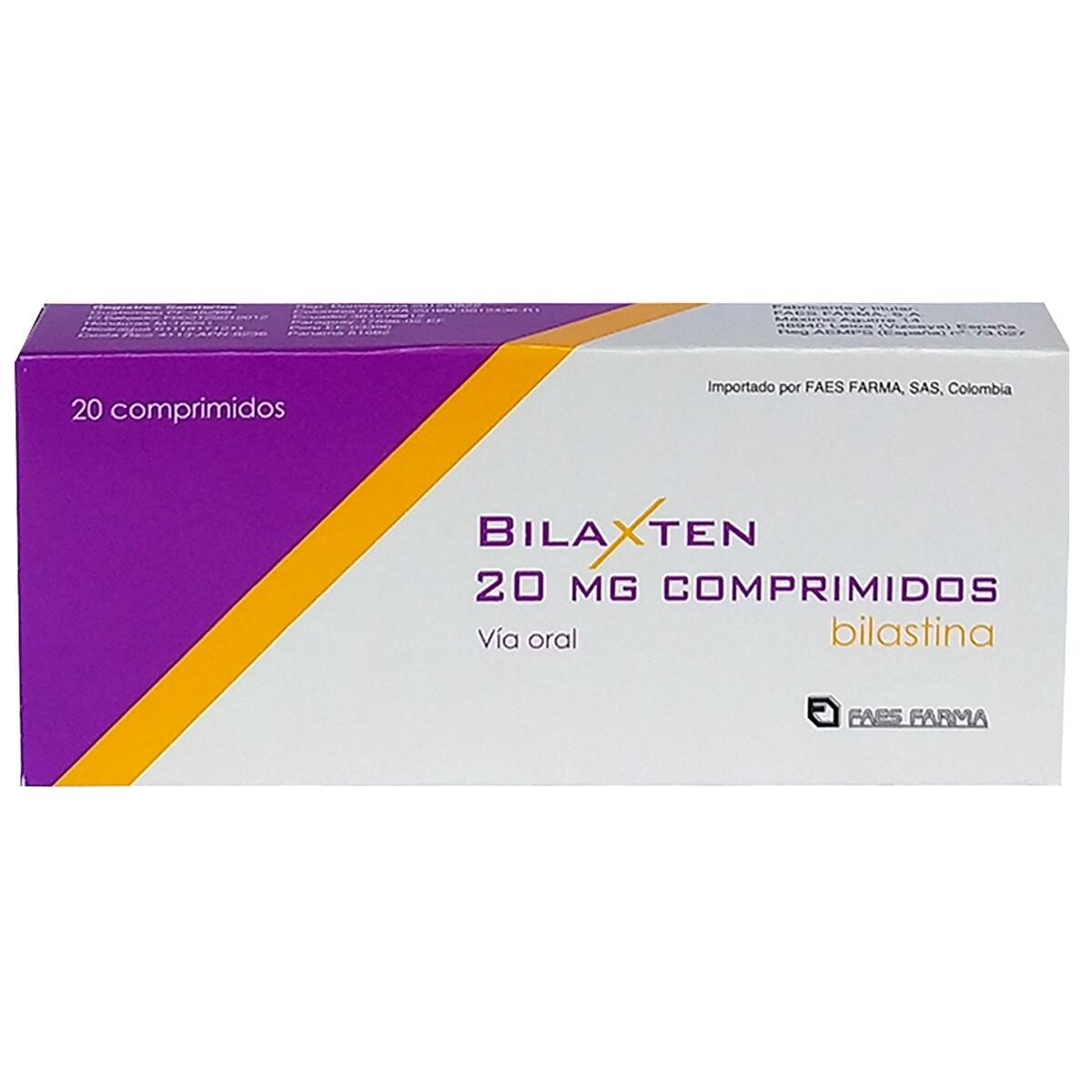 Bilaxten Bilastina 20 Mg X 20 Comprimidos