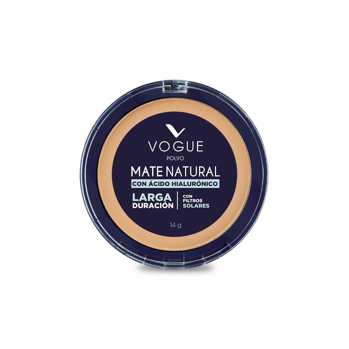 Polvo Compacto Vogue Mate Natural Canela X 14 Gr