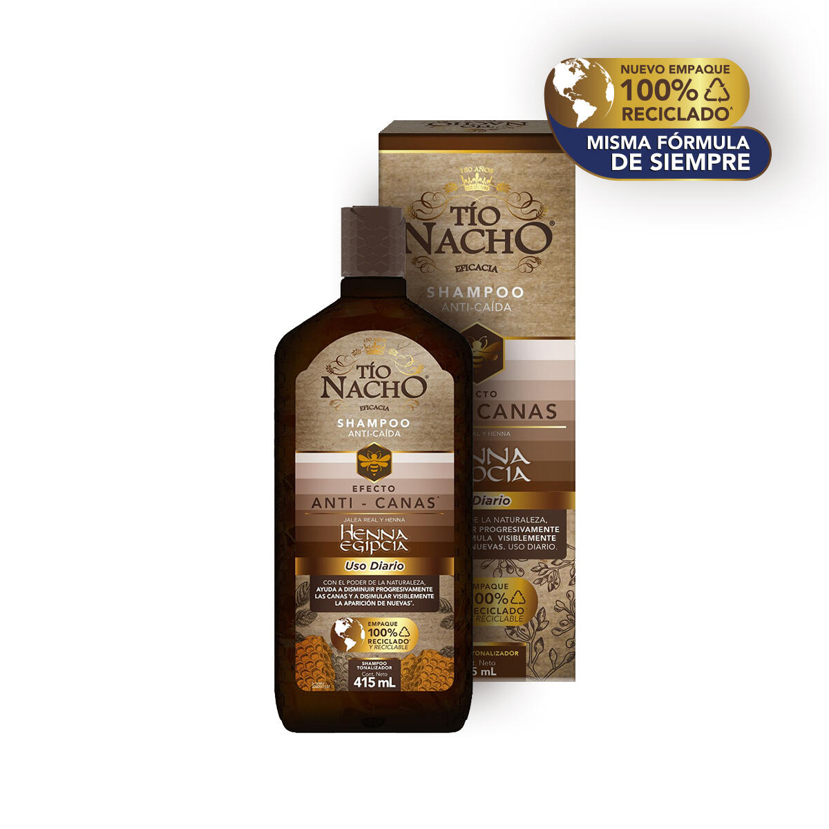 Shampoo Tio Nacho Anti-canas X 415 Ml
