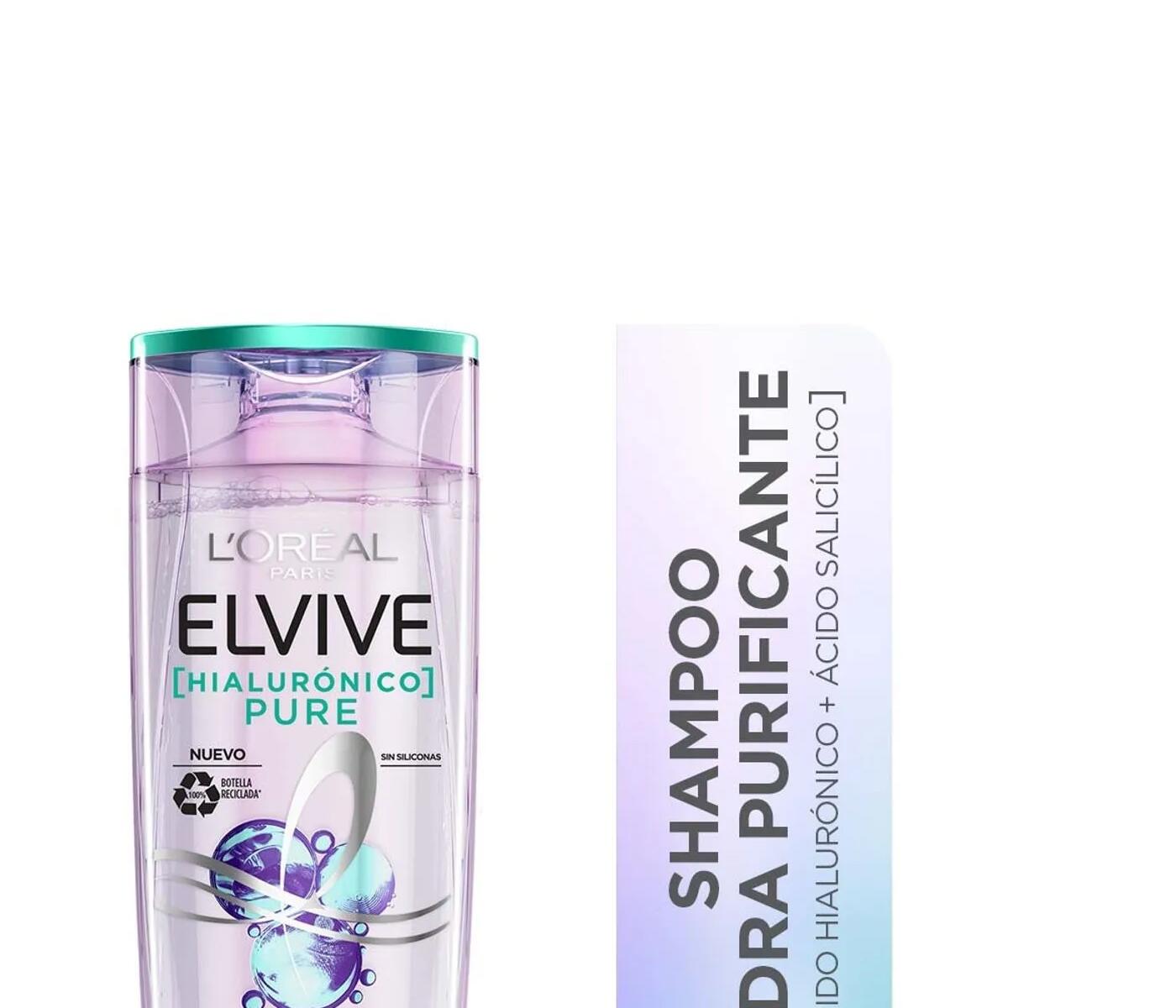 Shampoo Elvive Hialuronico Pure X 370 Ml