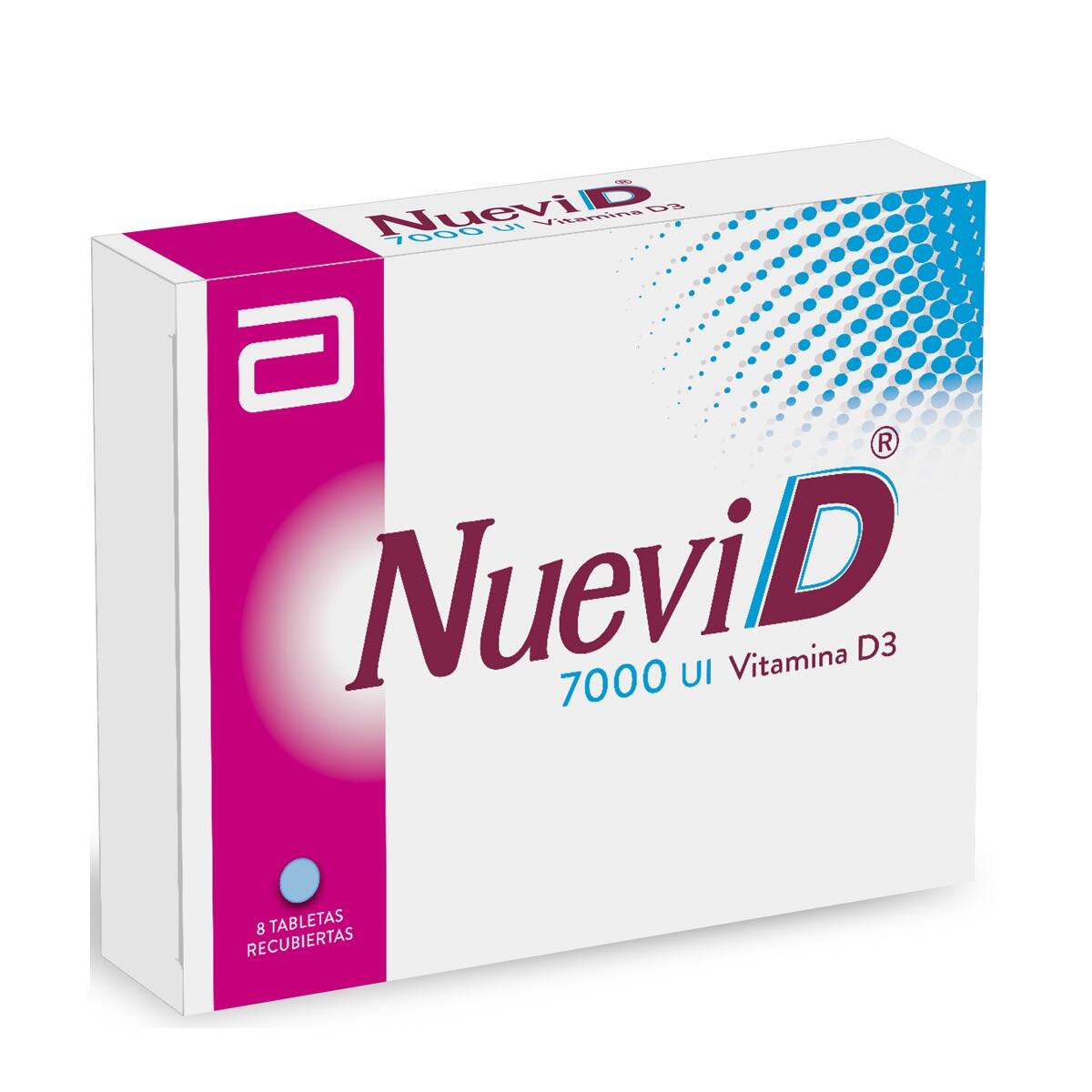 Nuevi D Vitamina D3 7000 Ui X 8 Tabl