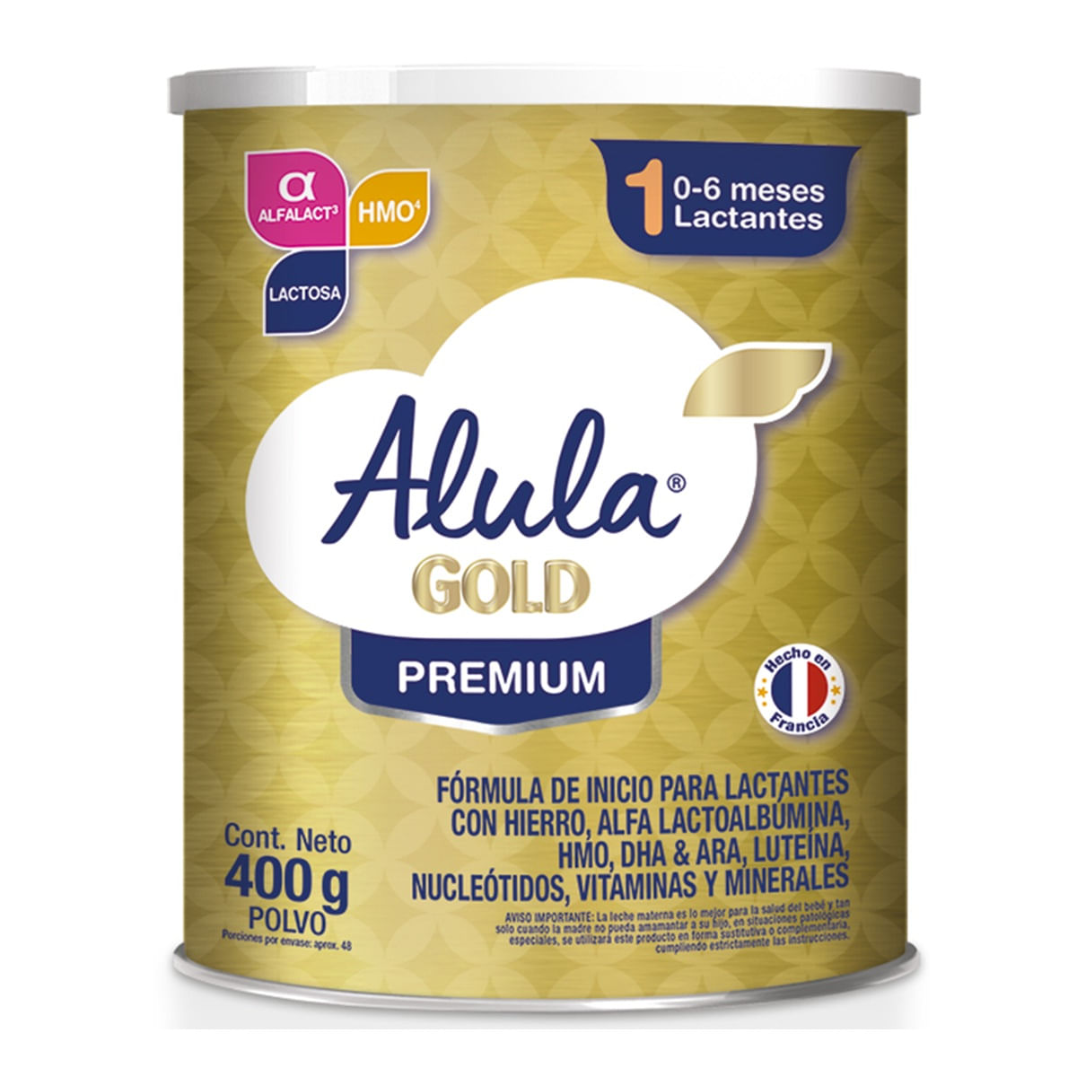Formula Infantil Alula Gold Premium 1 X 400 Gr