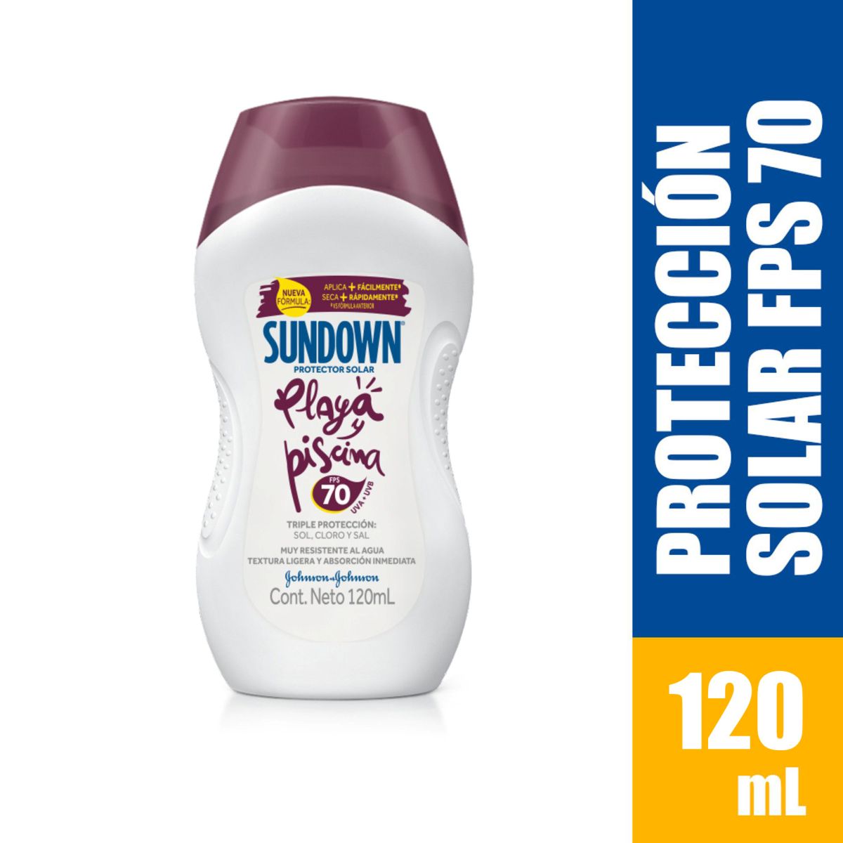 Protector Solar Sundown Playa Y Piscina Spf 70 X 120 Ml