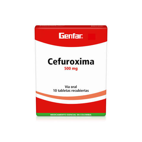 Cefuroxima 500 Mg X 10 Tabl