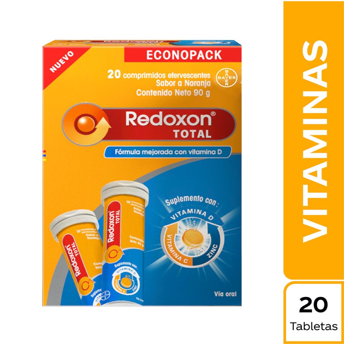 Redoxon Total Efervescente Naranja X 20 Tabl Econopack