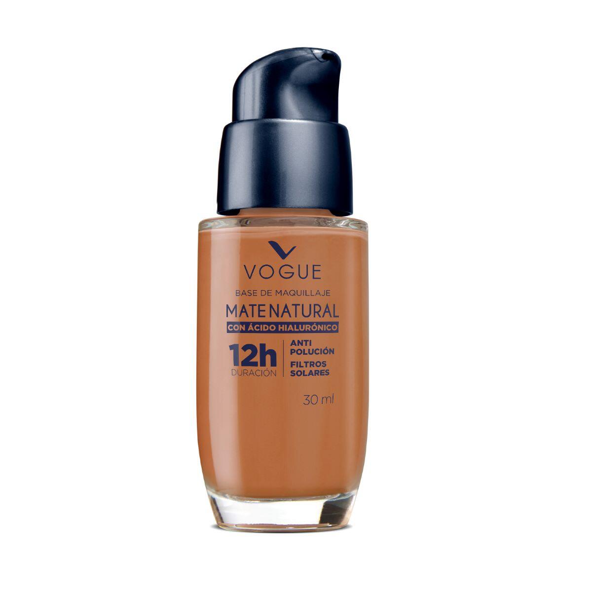 Base Maquillaje Vogue Mate Natural Canela