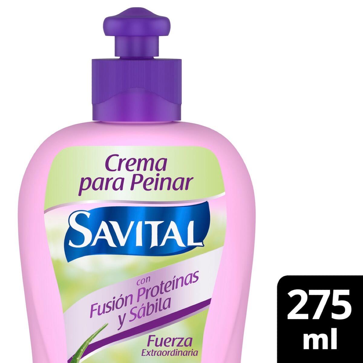 Crema Peinar Savital Fusion Proteinas Y Sabila X 275 Ml