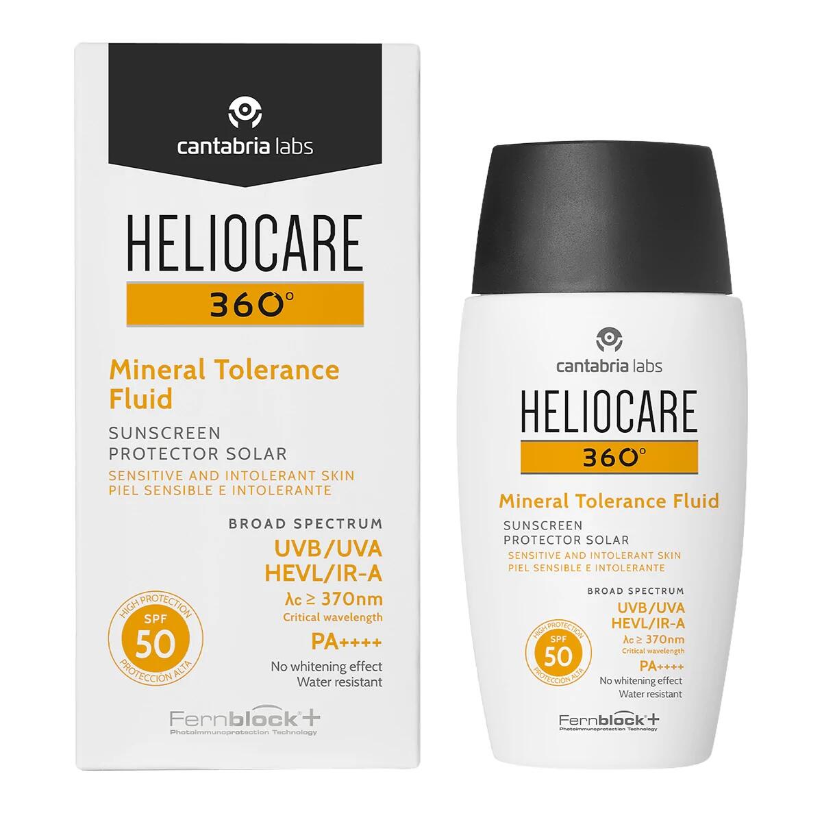 Protector Solar Heliocare 360 Mineral Tolerance Fluido Spf 50+ X 50 Ml