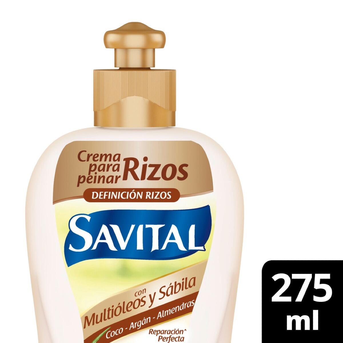 Crema Peinar Savital Multioleos Rizos X 275 Ml