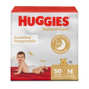 Panal Huggies Natural Care Talla M/2 X 50 Und