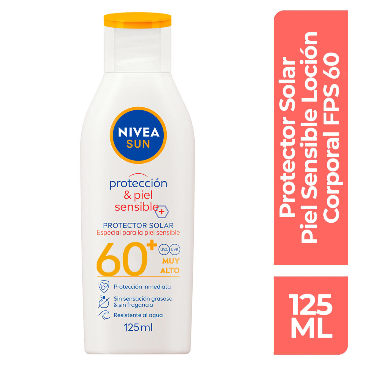 Protector Solar Nivea Sun Protect Y Sensitive Spf 60 X 125 Ml