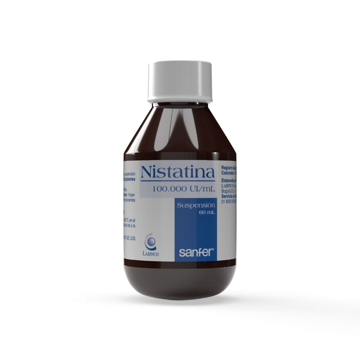 Nistatina 10.00000 U.i Suspension X 60 Ml