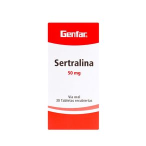 Sertralina 50 Mg Caja X 30 Tabletas